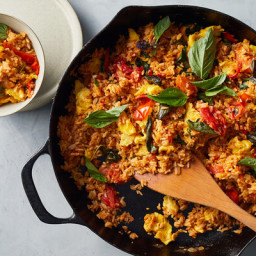Basil and Tomato Fried Rice