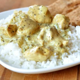 Basil Chicken in Coconut Curry Sauce