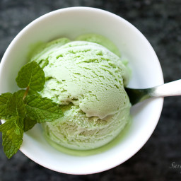 Basil Mint Ice Cream