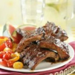 BBQ Baby Back Ribs with Spicy Girls Dry Rub and Mop Sauce