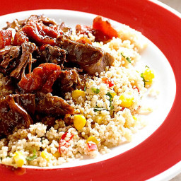 BBQ Beef Roast with Corn and Pepper Couscous
