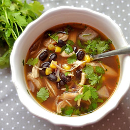 BBQ Chicken and Black Bean Soup