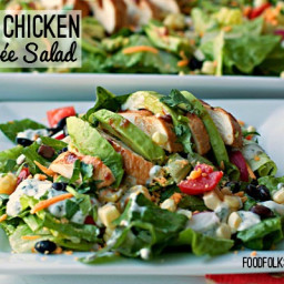 BBQ Chicken Entrée Salad with Cilantro Ranch Dressing