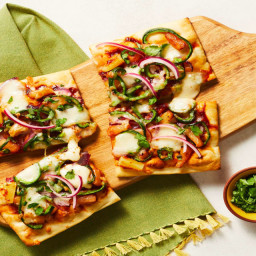 BBQ Pineapple Flatbreads with Caramelized & Pickled Onion