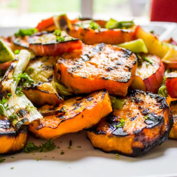BBQ Sweet Potatoes and Apples
