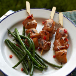 BBQ Yellow Bean Chicken with Grilled Chinese Long Beans
