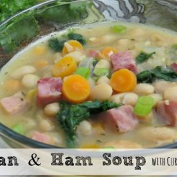 Bean and Ham Soup With Curly Endive