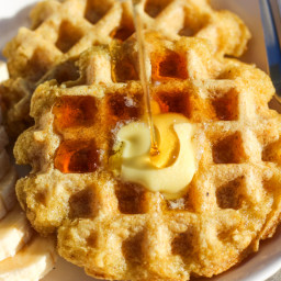 Bean and Rice Flour Waffles (Low Oxalate, Low Salicylate, Egg-free, Gluten-