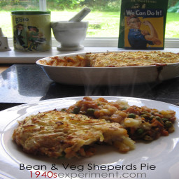 Bean and vegetable shepherds pie