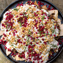 Beef and Aubergine Fatteh