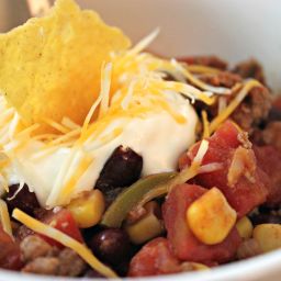 BEEF AND BEAN TACO SOUP