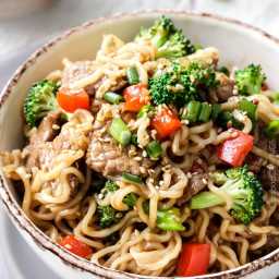 Beef and Broccoli Noodle Bowls