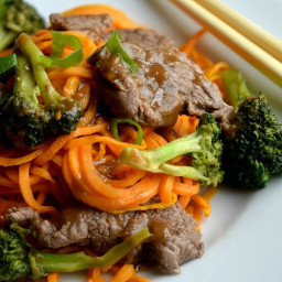 Beef and Broccoli Sweet Potato Noodles 2.0 (soy-free)