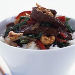 Beef and cashew stir-fry