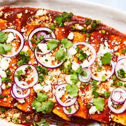 Beef-and-Cheese Red Chile Enchiladas