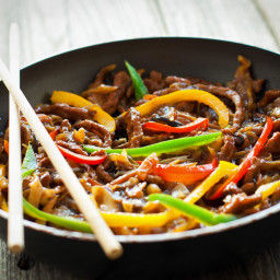 Beef and Peppers in Black Bean Sauce Recipe