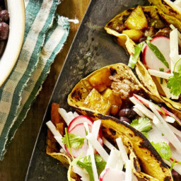 Beef-and-Pineapple Tacos with Mojo Beans