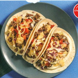Beef and Queso Tacos