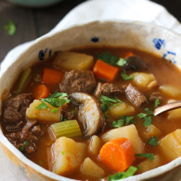 Beef and Vegetable soup in Instant Pot