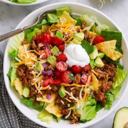Beef & Bean Taco Salad