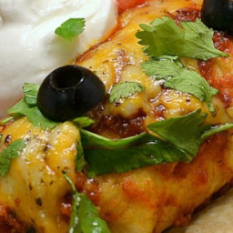 Beef Enchiladas with Spicy Red Sauce