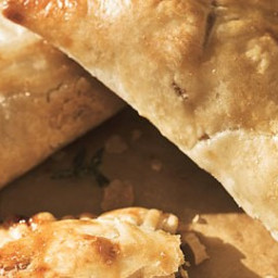 Beef Pasties with Caramelized Onions and Stilton Cheese