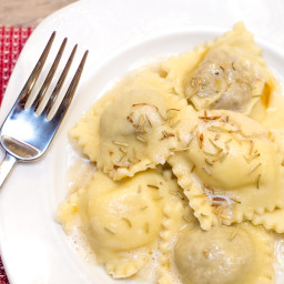 Beef Ravioli With Brown Butter Sauce