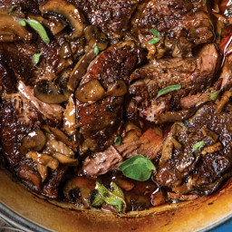 Beef Roast with Mushrooms and Red Wine