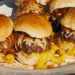 Beef Sliders with Provolone and Balsamic Onions