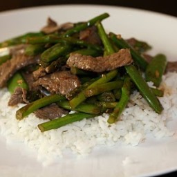 Beef, Snap Pea and Asparagus Stir-Fry
