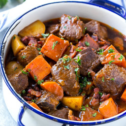 Beef Stew with Bacon