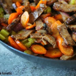 Beef Stir Fry (Using Leftover Roast) by Kim B- Cravings of a Lunatic