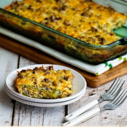 Beefy and Cheesy Low-Carb Green Chile Bake (Gluten-Free)