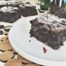 Beer and Bacon Brownie