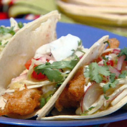 Beer and Chipotle-Battered Fish Tacos