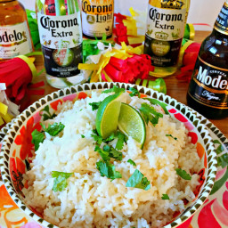 Beer Rice With Cilantro And Lime Recipe + Mini Piñata Garland DIY