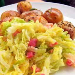 Beer Braised Cabbage with Bacon - pressure cooker recipe