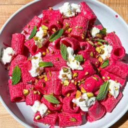 Beet and Goat Cheese Pasta