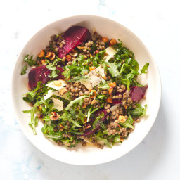 Beet and Lentil Salad With Cheddar