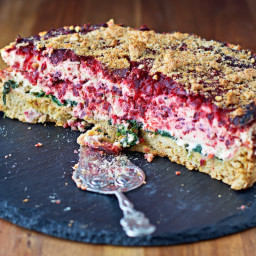 Beet and Spinach Tart