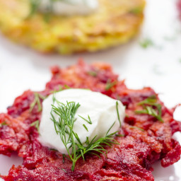 Beet And Zucchini Fritters