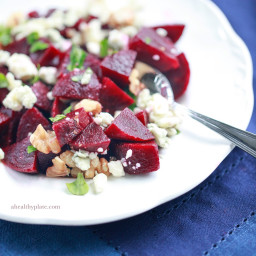 Beet Salad with Walnuts and Blue Cheese