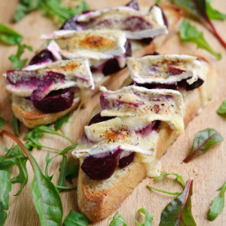 Beetroot and Melted Brie on Toast