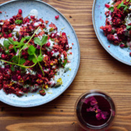 Beetroot and Pomegranate Cauliflower Cous Cous Salad