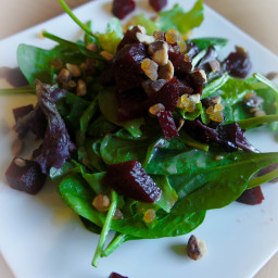 Beets, Pear and Walnut Gorgonzola Salad