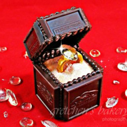 [b]Engagement Ring Chocolate Box Cake Topper[/b]