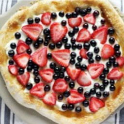 Berry and Goat Cheese Dessert Pizza