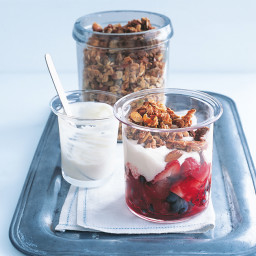 Berry And Maple Crunch Breakfast Jars