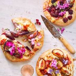 Berry and Stone Fruit Ricotta Pizzas