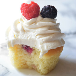 Berry Cupcakes with Berry Marmalade Filling